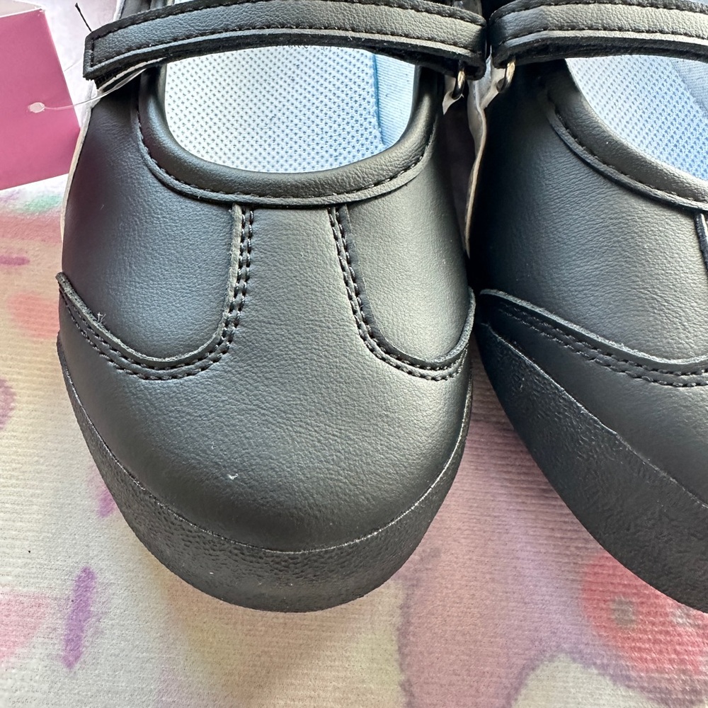 Onitsuka Tiger by Asics Kids Black & White Mary Jane Sneakers with Double Straps - Picture 6 of 9